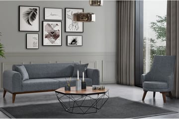 Akio 4-seters Sovesofa - Lysegrå - Møbler - Sofaer - Sovesofaer - 4 seters sovesofa