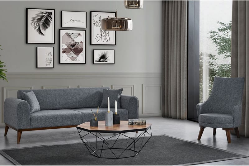 Akio 4-seters Sovesofa - Lysegrå - Møbler - Sofaer - Sovesofaer - 4 seters sovesofa