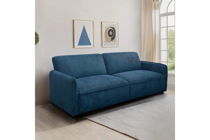 Alicia Sovesofa 3-seters - blå - Møbler - Sofaer - Sovesofaer - 3 seters sovesofa