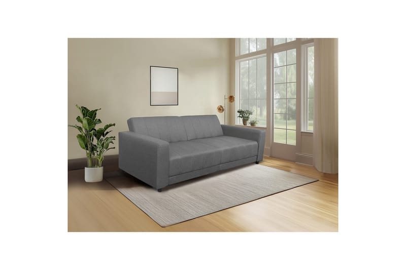 Allie Sovesofa 3-seter - Grå - Møbler - Sofaer - Sovesofaer - 3 seters sovesofa