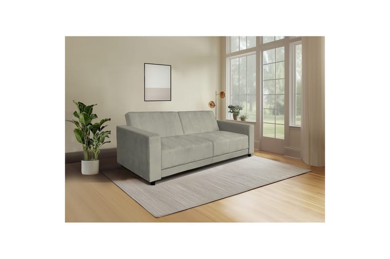 Allie Sovesofa 3-seter - Grå - Møbler - Sofaer - Sovesofaer - 3 seters sovesofa