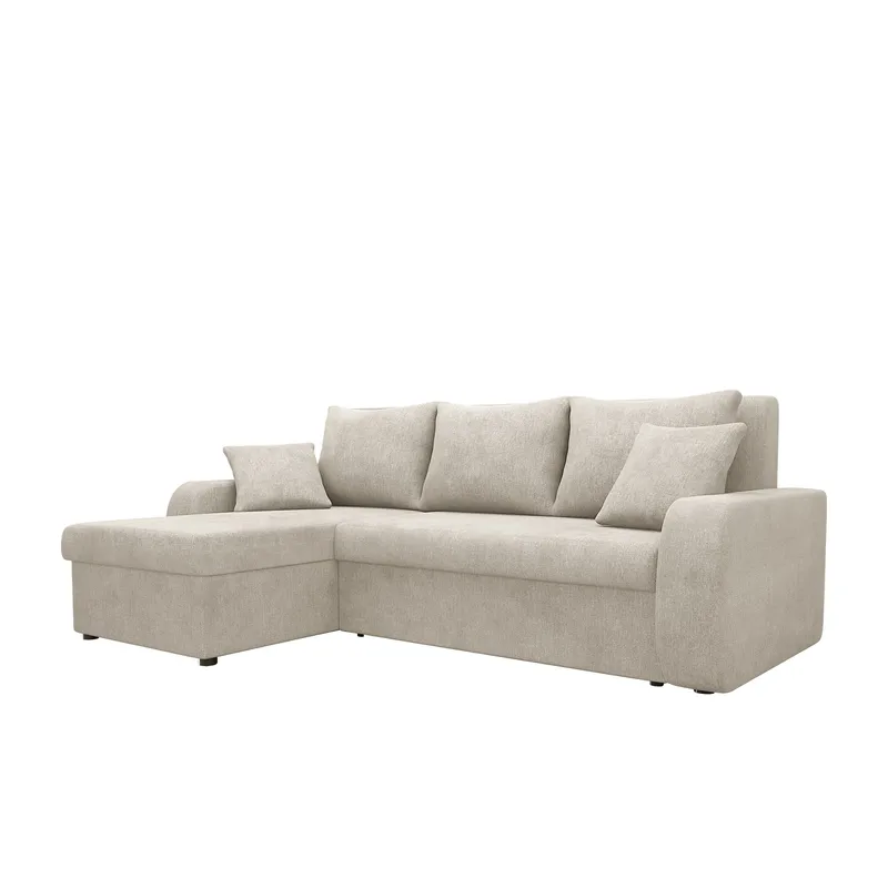 Alvared 3-seters sovesofa med divan venstre, Beige