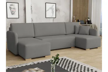 Amelus Sovesofa Dobbel Divan 4-Seter - Møbler - Sofaer - Sovesofaer - U sovesofa