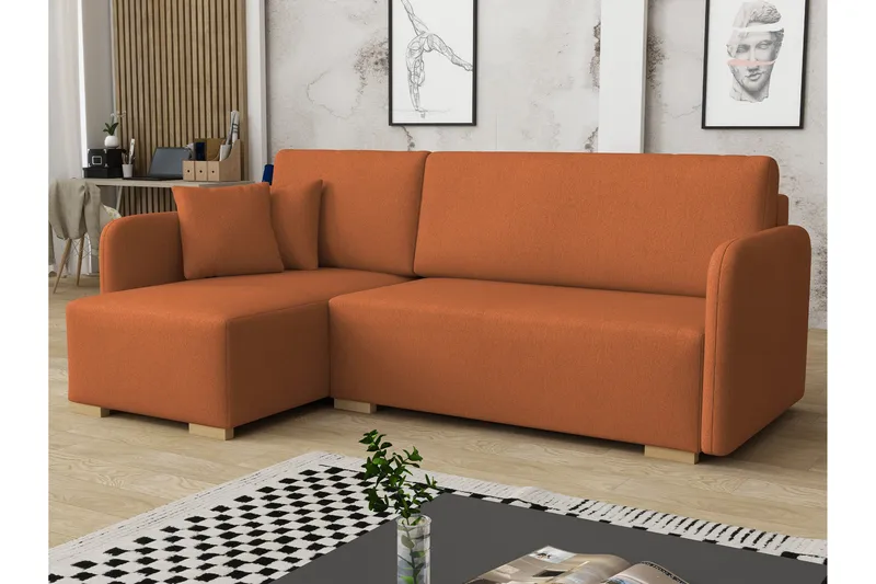 Amelus Sovesofa Med 4-Seters Divan, Beige