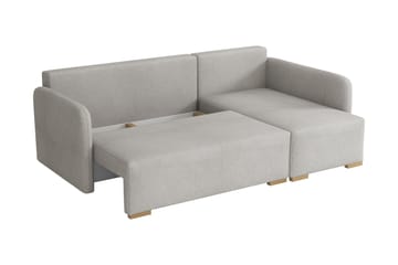 Amelus Sovesofa Med 4-Seters Divan - Brun - Møbler - Sofaer - Sovesofaer - Sovesofa divan