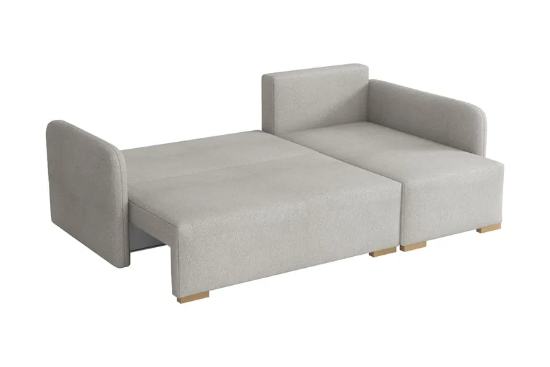 Amelus Sovesofa Med 4-Seters Divan - Grå - Møbler - Sofaer - Sovesofaer - Sovesofa divan