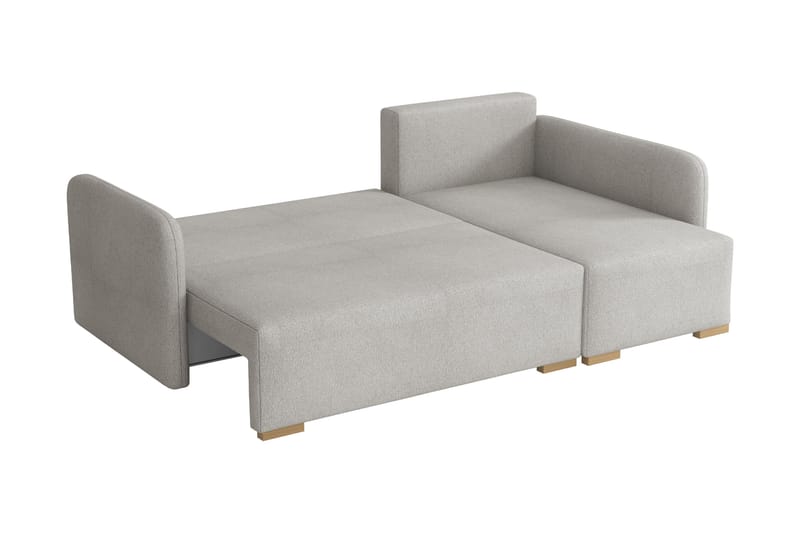 Amelus Sovesofa Med 4-Seters Divan - Hvit - Møbler - Sofaer - Sovesofaer - Sovesofa divan