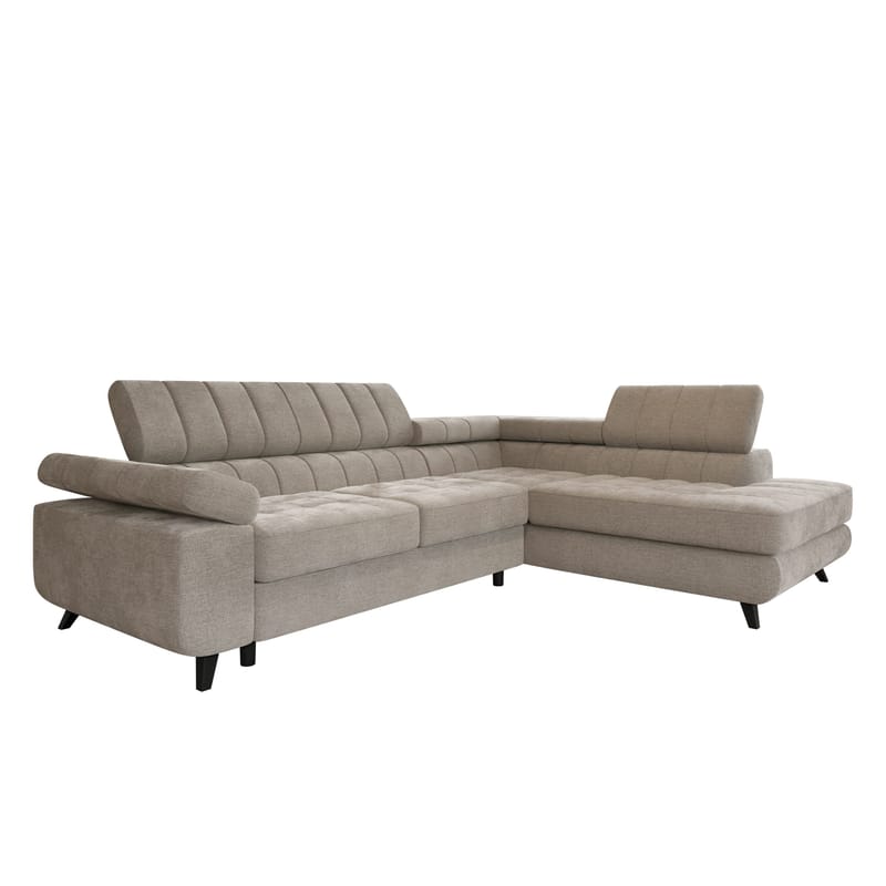 Amshyttan 4-seters Sovesofa med Sjeselong Høyre, Beige