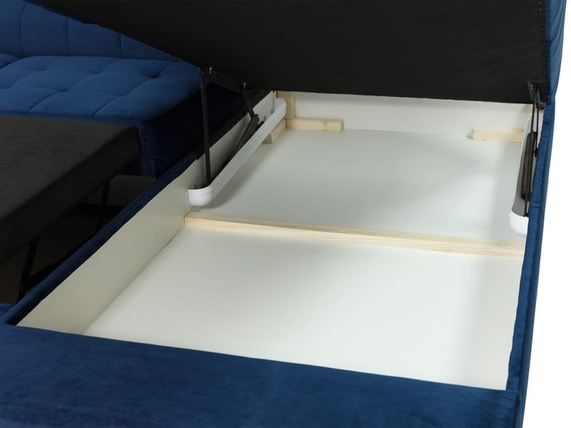 Amshyttan Sovesofa med sjeselong 4-seter - Lilla - Møbler - Sofaer - Sovesofaer - Langsgående sovesofa