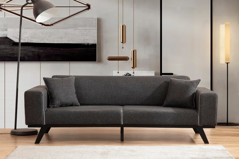 Arioch 4-seters Sovesofa - Antrasitt - Møbler - Sofaer - Sovesofaer - 4 seters sovesofa