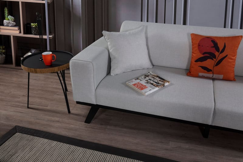 Arioch 4-seters Sovesofa - Lysegrå - Møbler - Sofaer - Sovesofaer - 4 seters sovesofa