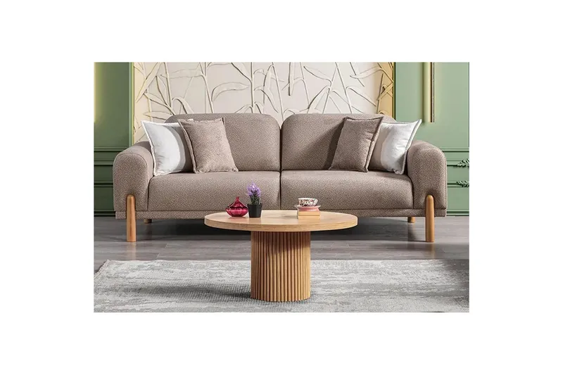 Astran Rektangulær Sovesofa 93x190 cm i Bouclé - Muldvarpgrå - Møbler - Sofaer - Sovesofaer - 3 seters sovesofa
