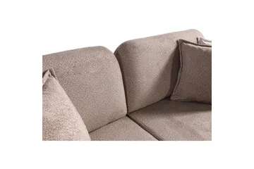 Astran Rektangulær Sovesofa 93x190 cm i Bouclé - Muldvarpgrå - Møbler - Sofaer - Sovesofaer - 3 seters sovesofa