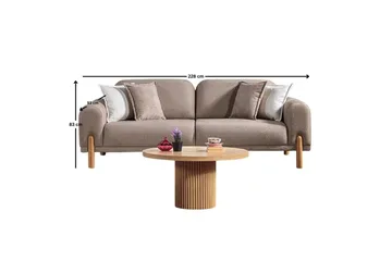 Astran Rektangulær Sovesofa 93x190 cm i Bouclé - Muldvarpgrå - Møbler - Sofaer - Sovesofaer - 3 seters sovesofa