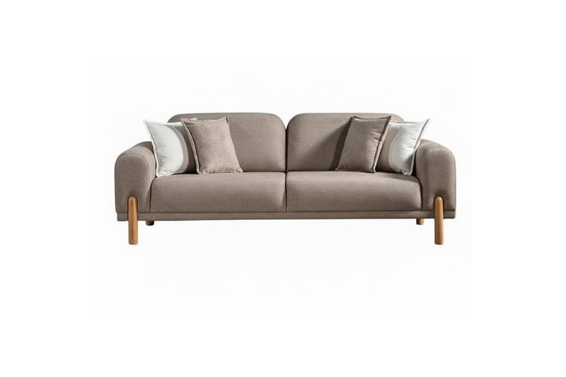 Astran Rektangulær Sovesofa 93x190 cm i Bouclé, Muldvarpgrå