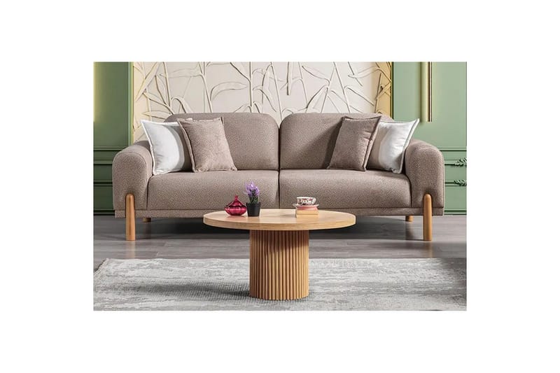 Astran Sovesofa 3-seter - Brun - Møbler - Sofaer - Sovesofaer - 3 seters sovesofa