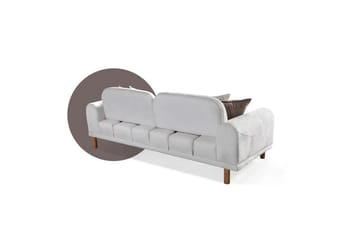 Astran Sovesofa 3-seter - Kremhvit - Møbler - Sofaer - Sovesofaer - 3 seters sovesofa