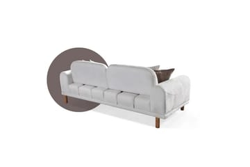 Astran Sovesofa 3-seter - Kremhvit - Møbler - Sofaer - Sovesofaer - 3 seters sovesofa