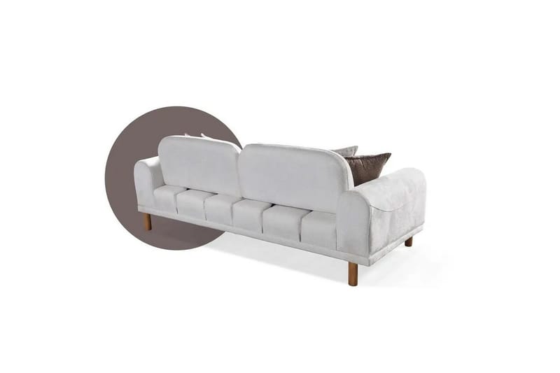 Astran Sovesofa 3-seter - Kremhvit - Møbler - Sofaer - Sovesofaer - 3 seters sovesofa