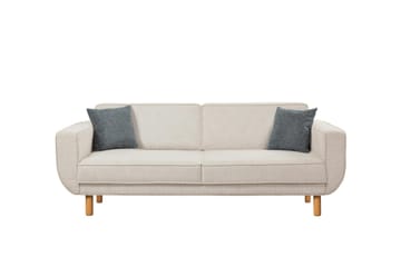 Austen 3-seters Sovesofa 66x189 cm i Stoff - Kremhvit - Møbler - Sofaer - Sovesofaer - 3 seters sovesofa