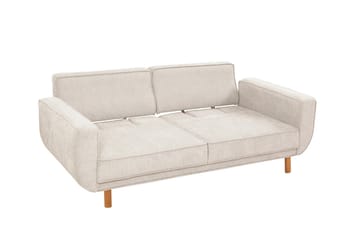 Austen 3-seters Sovesofa 66x189 cm i Stoff - Kremhvit - Møbler - Sofaer - Sovesofaer - 3 seters sovesofa