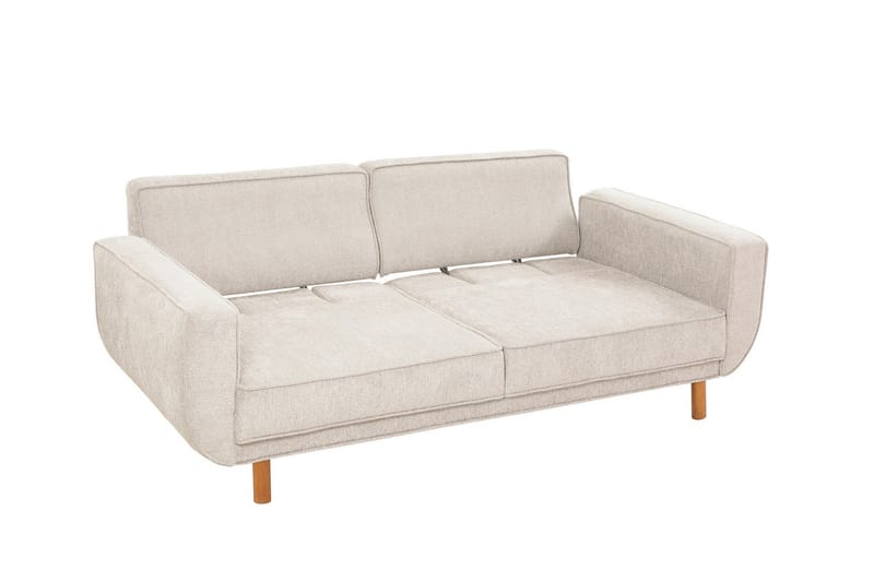 Austen 3-seters Sovesofa 66x189 cm i Stoff - Kremhvit - Møbler - Sofaer - Sovesofaer - 3 seters sovesofa