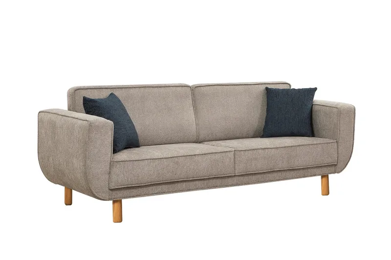 Austen 3-seters Sovesofa - Grå - Møbler - Sofaer - Sovesofaer - 3 seters sovesofa