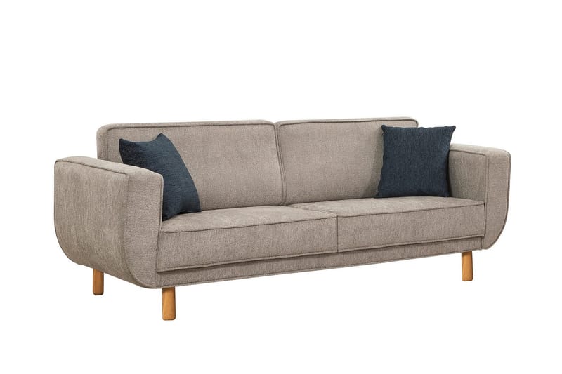 Austen 3-seters Sovesofa - Grå - Møbler - Sofaer - Sovesofaer - 3 seters sovesofa