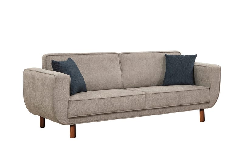 Austen 3-seters Sovesofa - Grå - Møbler - Sofaer - Sovesofaer - 3 seters sovesofa