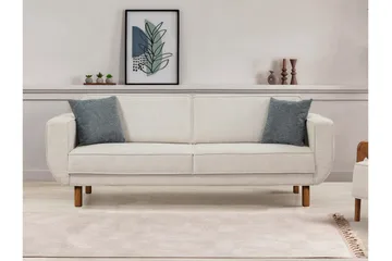 Austen 3-seters Sovesofa - Krem - Møbler - Sofaer - Sovesofaer - 3 seters sovesofa