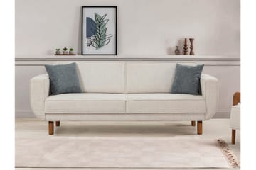 Austen 3-seters Sovesofa - Krem - Møbler - Sofaer - Sovesofaer - 3 seters sovesofa