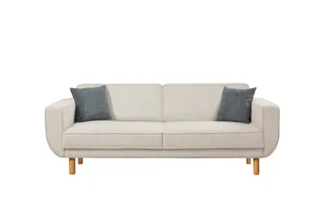 Austen 3-seters Sovesofa - Krem - Møbler - Sofaer - Sovesofaer - 3 seters sovesofa
