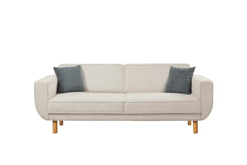 Austen 3-seters Sovesofa - Krem - Møbler - Sofaer - Sovesofaer - 3 seters sovesofa