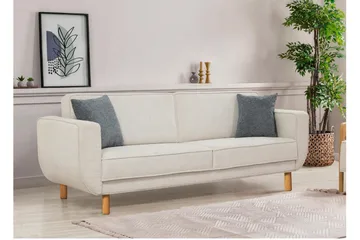 Austen 3-seters Sovesofa - Krem - Møbler - Sofaer - Sovesofaer - 3 seters sovesofa
