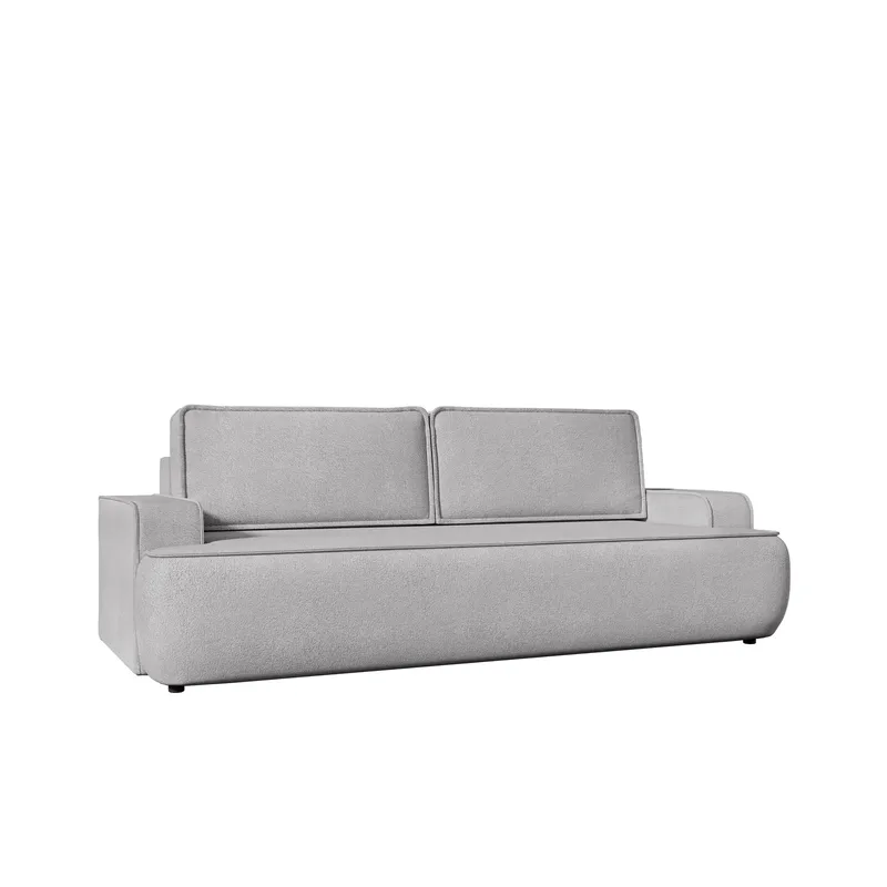 Avignon 3-seters Sovesofa 147x208 cm med Oppbevaring i Bouclé, Grå