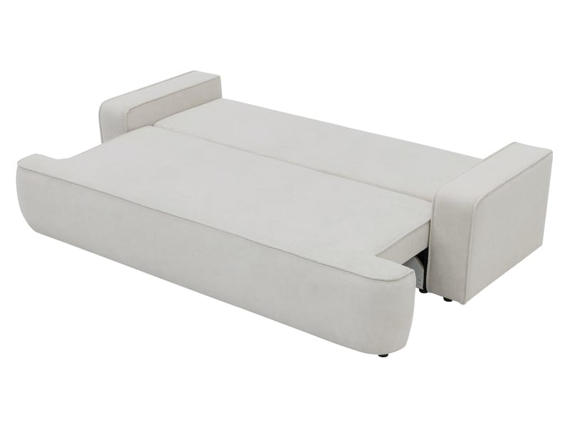 Avignon 3-seters Sovesofa 147x208 cm med Oppbevaring i Bouclé - Grå - Møbler - Sofaer - Sovesofaer - 3 seters sovesofa