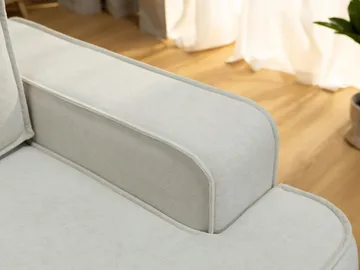Avignon 3-seters Sovesofa 147x208 cm med Oppbevaring i Bouclé - Grå - Møbler - Sofaer - Sovesofaer - 3 seters sovesofa