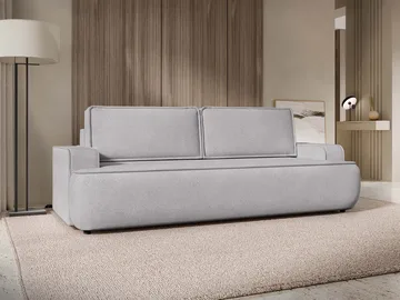 Avignon 3-seters Sovesofa 147x208 cm med Oppbevaring i Bouclé - Grå - Møbler - Sofaer - Sovesofaer - 3 seters sovesofa