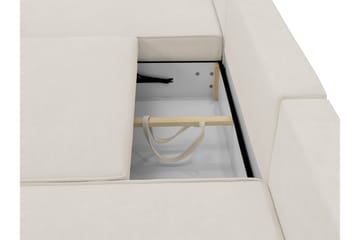 Avignon Sovesofa Dubbeldivan 5-sits - Hvit - Møbler - Sofaer - Sovesofaer - U sovesofa