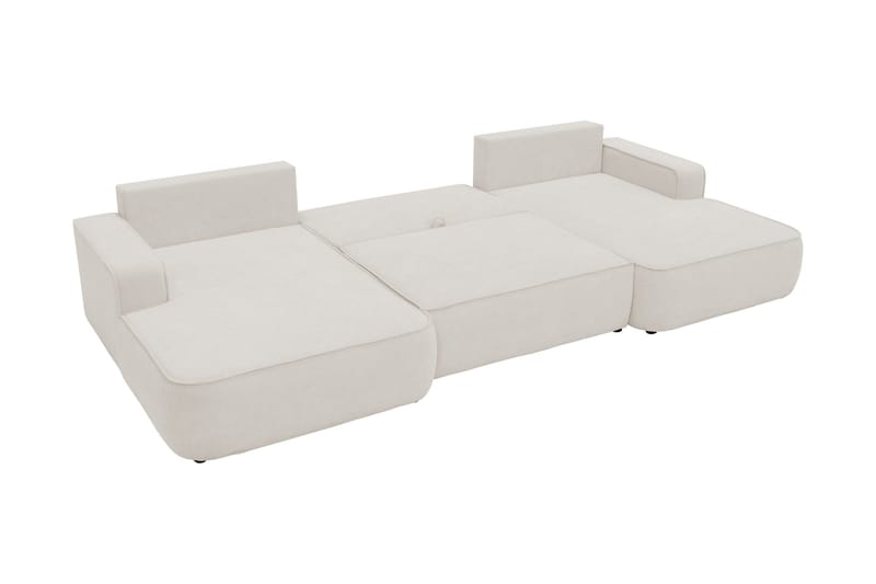 Avignon Sovesofa Dubbeldivan 5-sits - Hvit - Møbler - Sofaer - Sovesofaer - U sovesofa