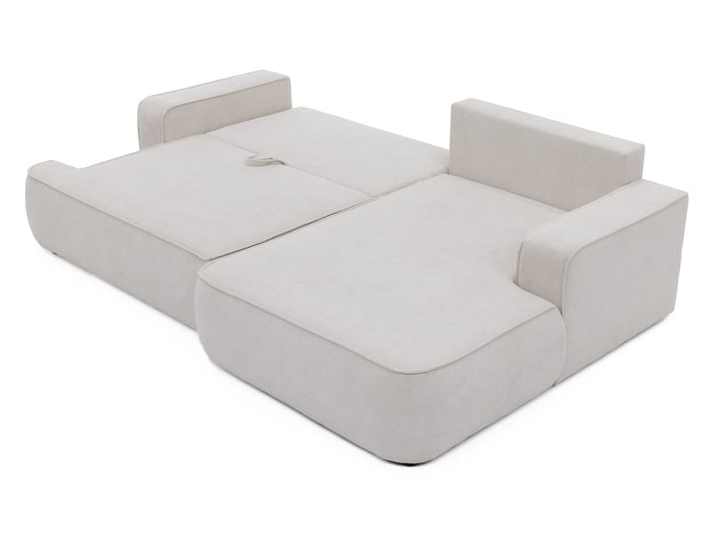 Avignon Sovesofa med sjeselong 3-seter - Beige - Møbler - Sofaer - Sovesofaer - Sovesofa divan