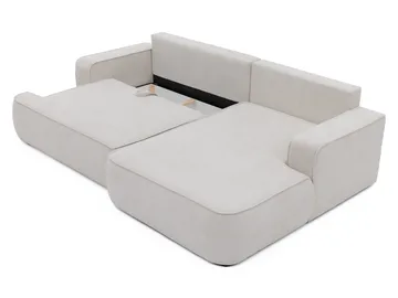 Avignon Sovesofa med sjeselong 3-seter - Hvit - Møbler - Sofaer - Sovesofaer - Sovesofa divan