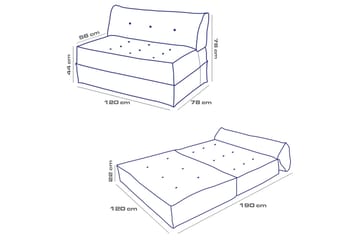 Avy 2-seters Sovesofa - Grønn - Møbler - Sofaer - Sovesofaer - 2 seters sovesofa