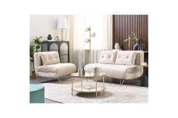 Bäddsoffa Beige||GOLD - Møbler - Sofaer - Sovesofaer - 3 seters sovesofa