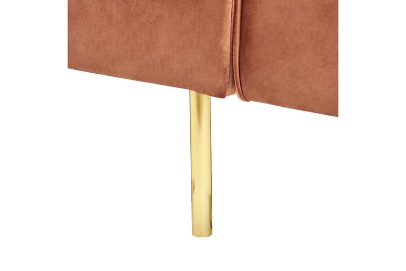 Bäddsoffa Beliani Visnes Brun, Guld Brown||GOLD - Møbler - Sofaer - Sovesofaer - 3 seters sovesofa