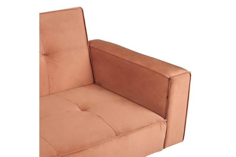Bäddsoffa Beliani Visnes Brun, Guld Brown||GOLD - Møbler - Sofaer - Sovesofaer - 3 seters sovesofa