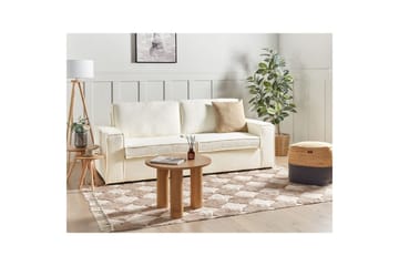 Bäddsoffa Beliani Vuokatti Brun White - Møbler - Sofaer - Sovesofaer - 2 seters sovesofa