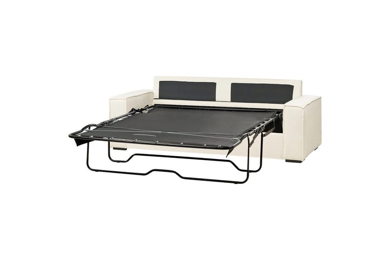 Bäddsoffa Beliani Vuokatti Brun White - Møbler - Sofaer - Sovesofaer - 2 seters sovesofa