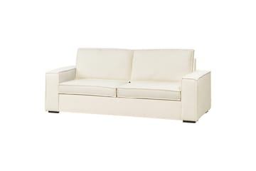 Bäddsoffa Beliani Vuokatti Brun White - Møbler - Sofaer - Sovesofaer - 2 seters sovesofa
