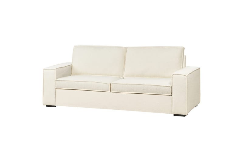 Bäddsoffa Beliani Vuokatti Brun White - Møbler - Sofaer - Sovesofaer - 2 seters sovesofa